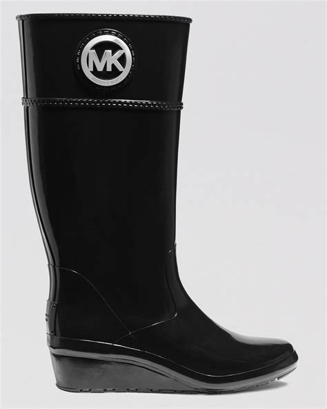 michael kors mid calf rain boots|Michael Kors wedge rain boots.